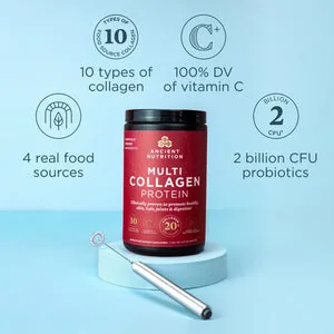 Ancient Nutrition Multi Collagen Protein (with Vitamin C + Probiotics)